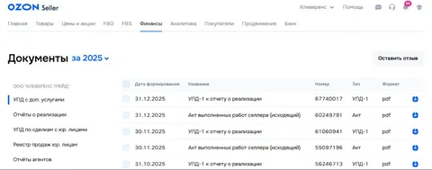 Как читать отчет о реализации Ozon в 2026 году: подробный разбор для бухгалтеров и селлеров